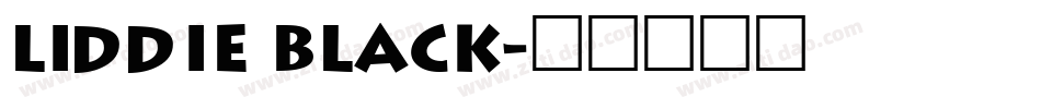 Liddie Black字体转换